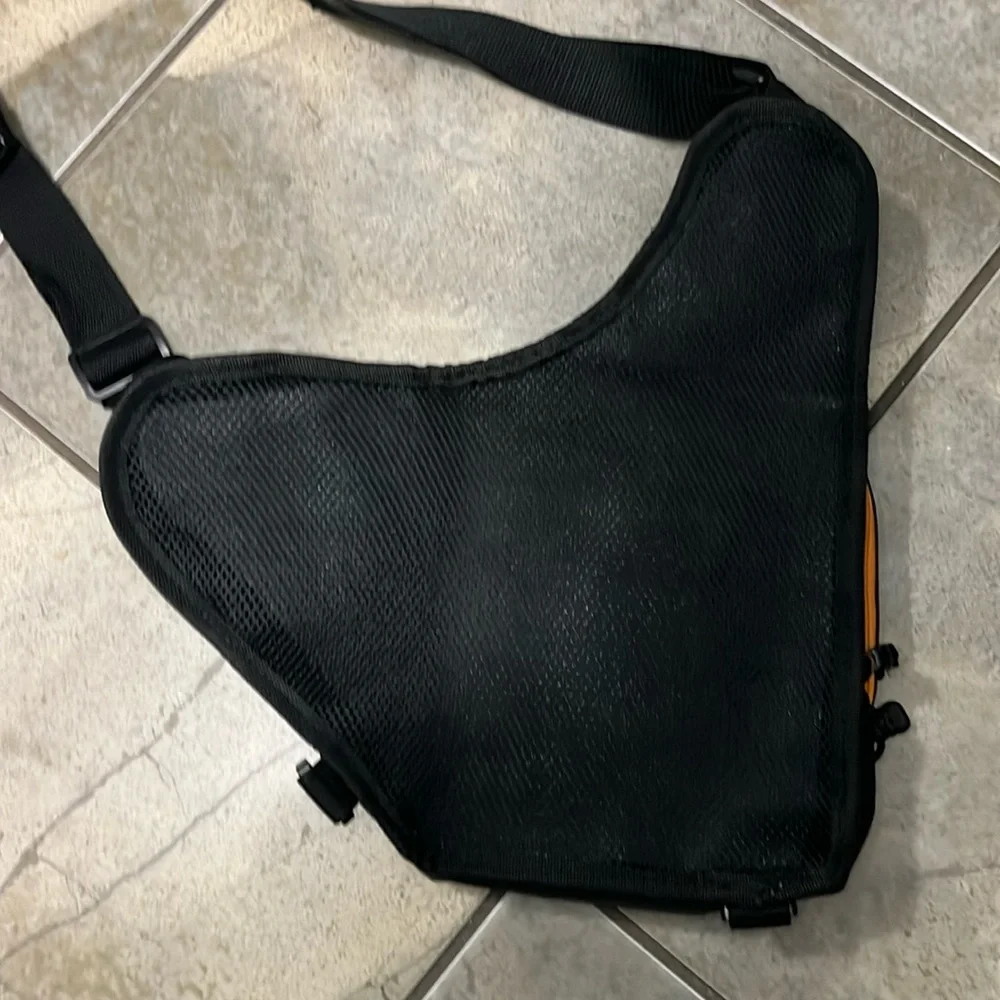 Black and Orange Men's Crossbody Bag